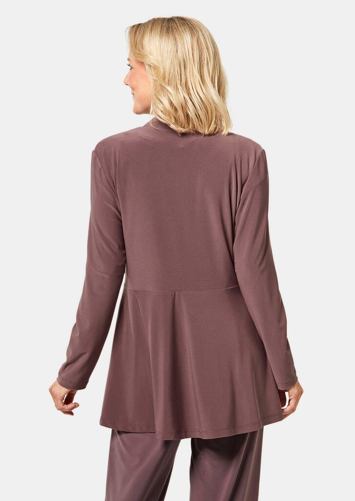 Weich fallende Jersey-Longjacke