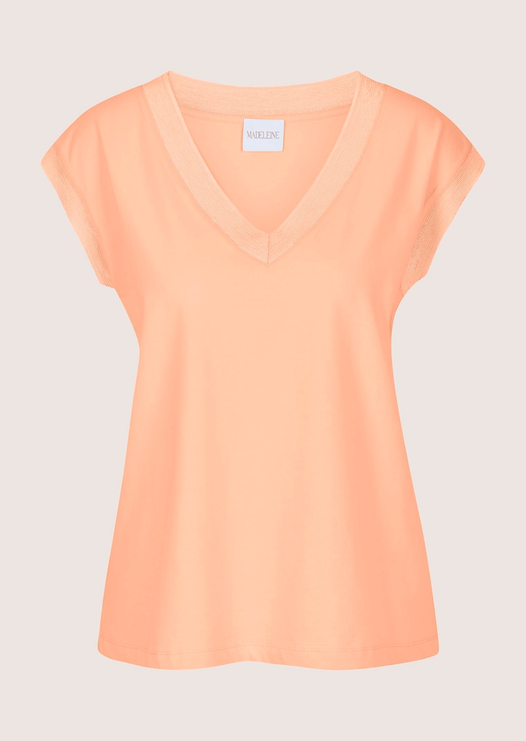 Ärmelloses Shirt mit breitem Rippenband
