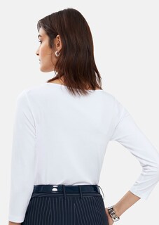 Shirt mit drapiertem Wasserfallausschnitt thumbnail 3