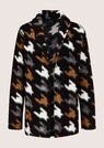 Verschlusslose Shirtjacke mit Hahnentrittmuster thumbnail 6