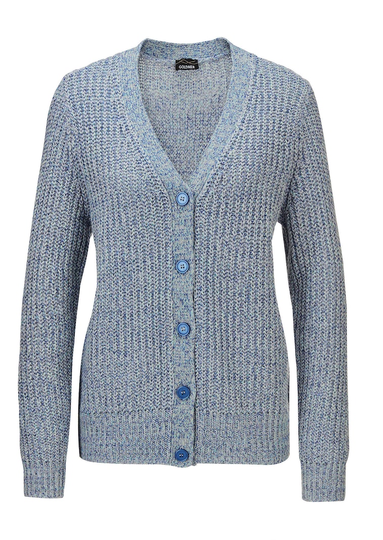 Cardigan en maille ruban multicolore
