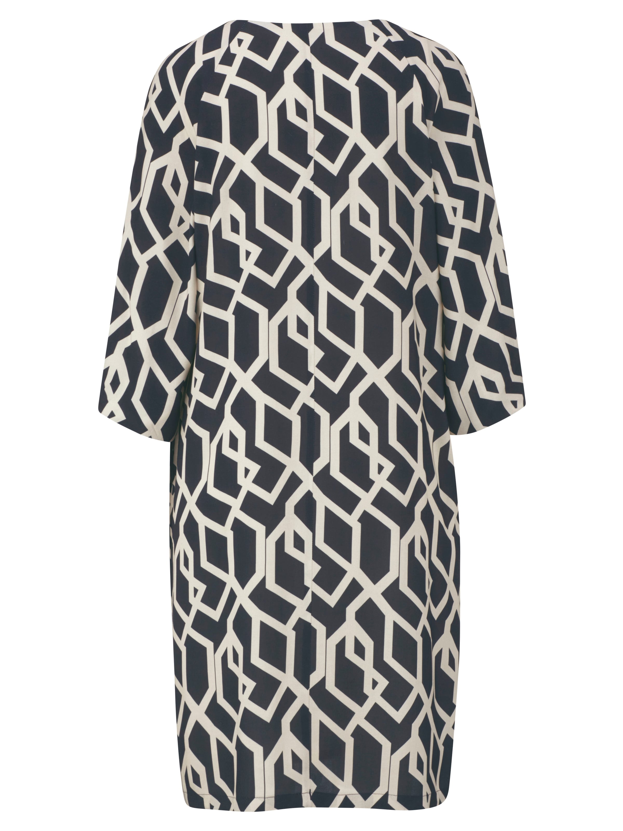 Kleid in grafischem Dessin