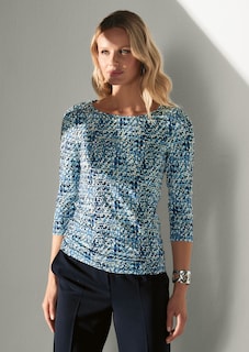 Print-Shirt mit U-Boot-Ausschnitt thumbnail 7