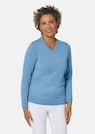 Actief ademende pullover van merinowol met V-hals thumbnail 1