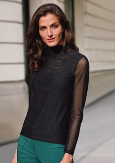 Shirt mit transparenten Ärmeln thumbnail 6