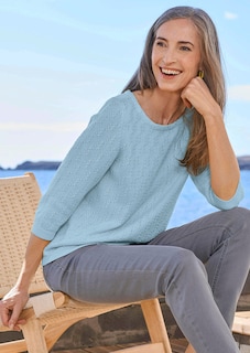 Pullover aus Baumwolle mit 3/4-Ärmeln thumbnail 7