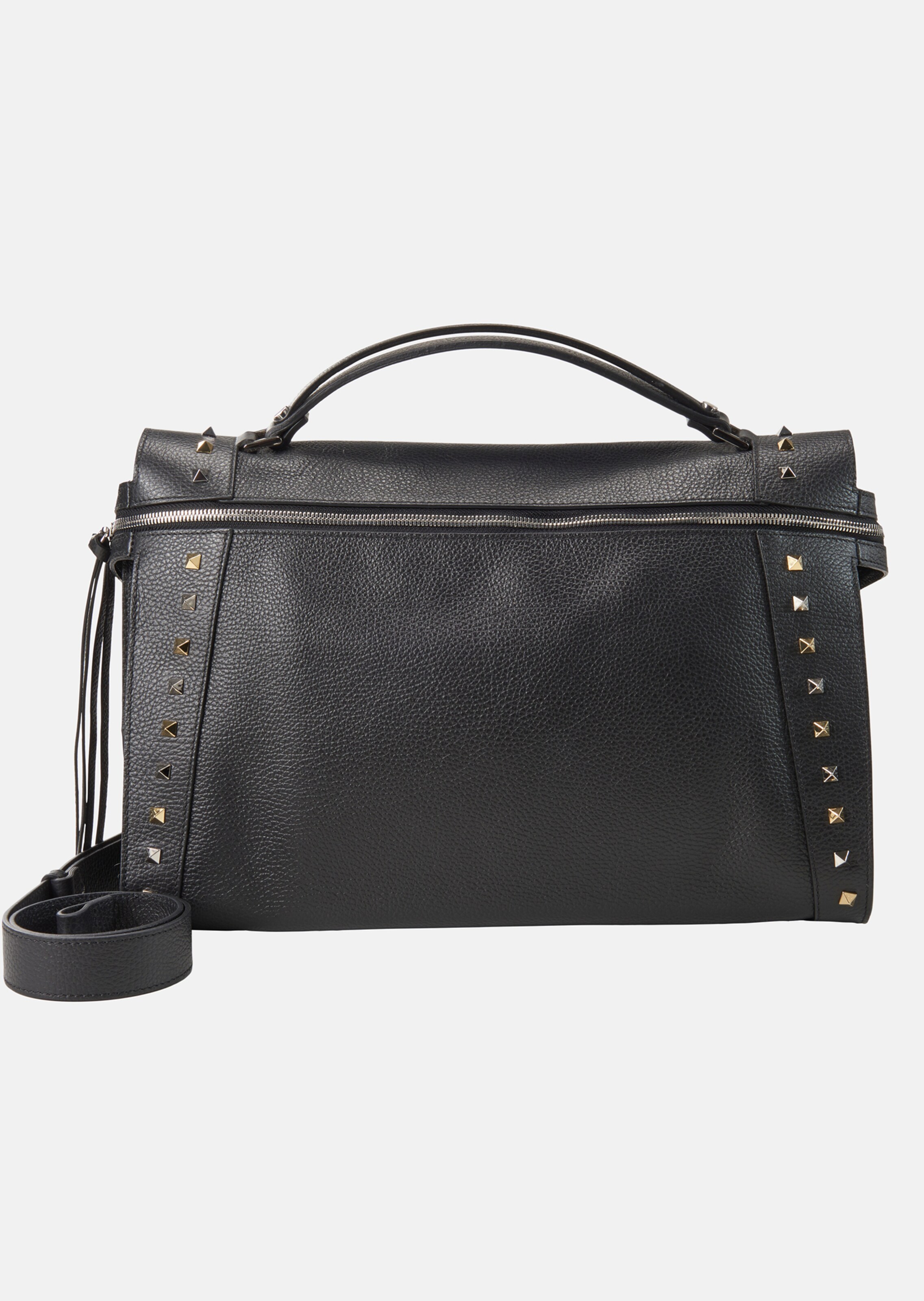 Sac Cabas En Cuir Véritable Couleur Camel Avec Rivets - Neuf Sans étiquettes, Style Jour