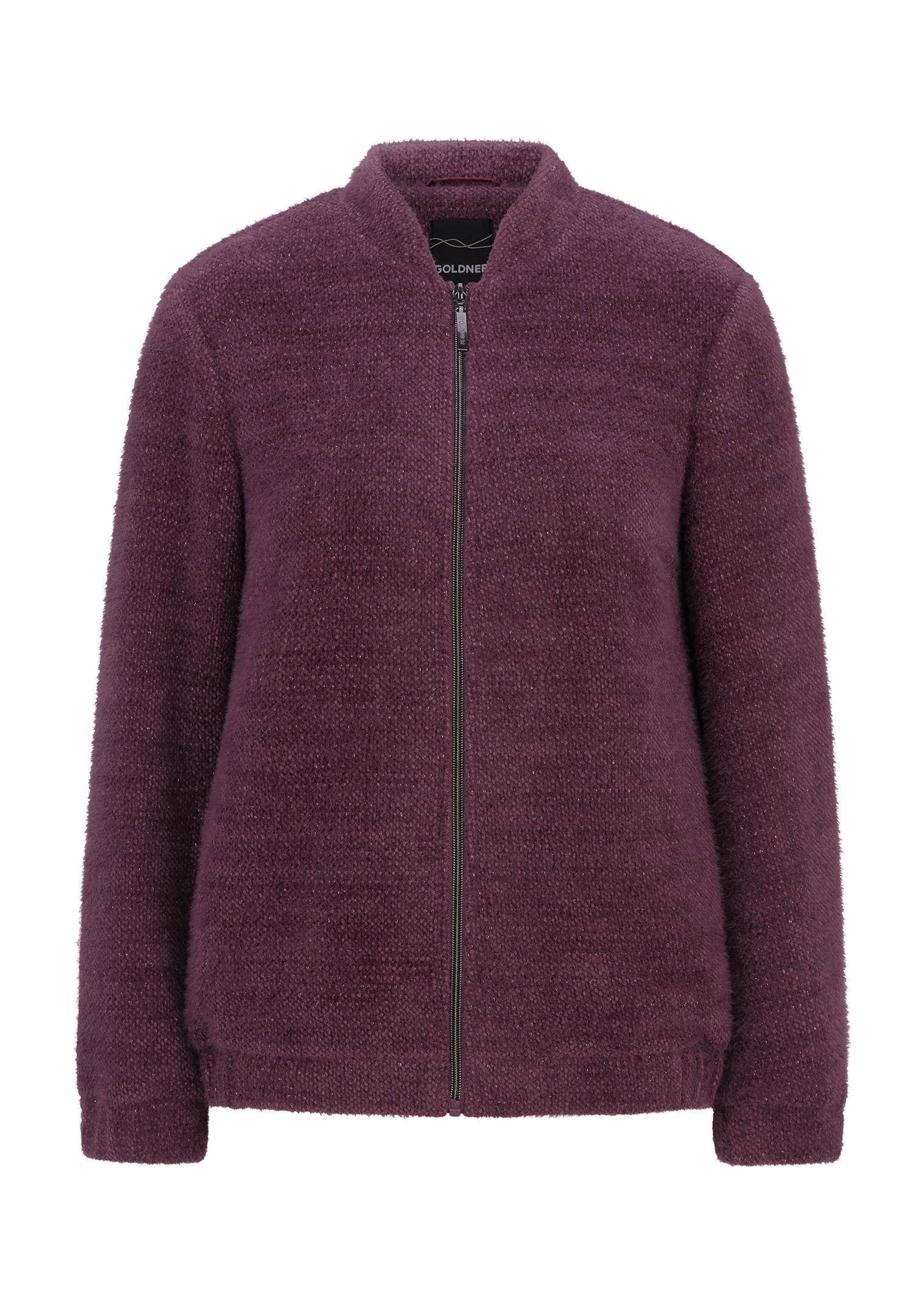 Blouson van pluisgaren met een subtiele glans