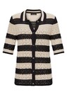 Veste en tricot à rayures avec motif ajouré thumbnail 6