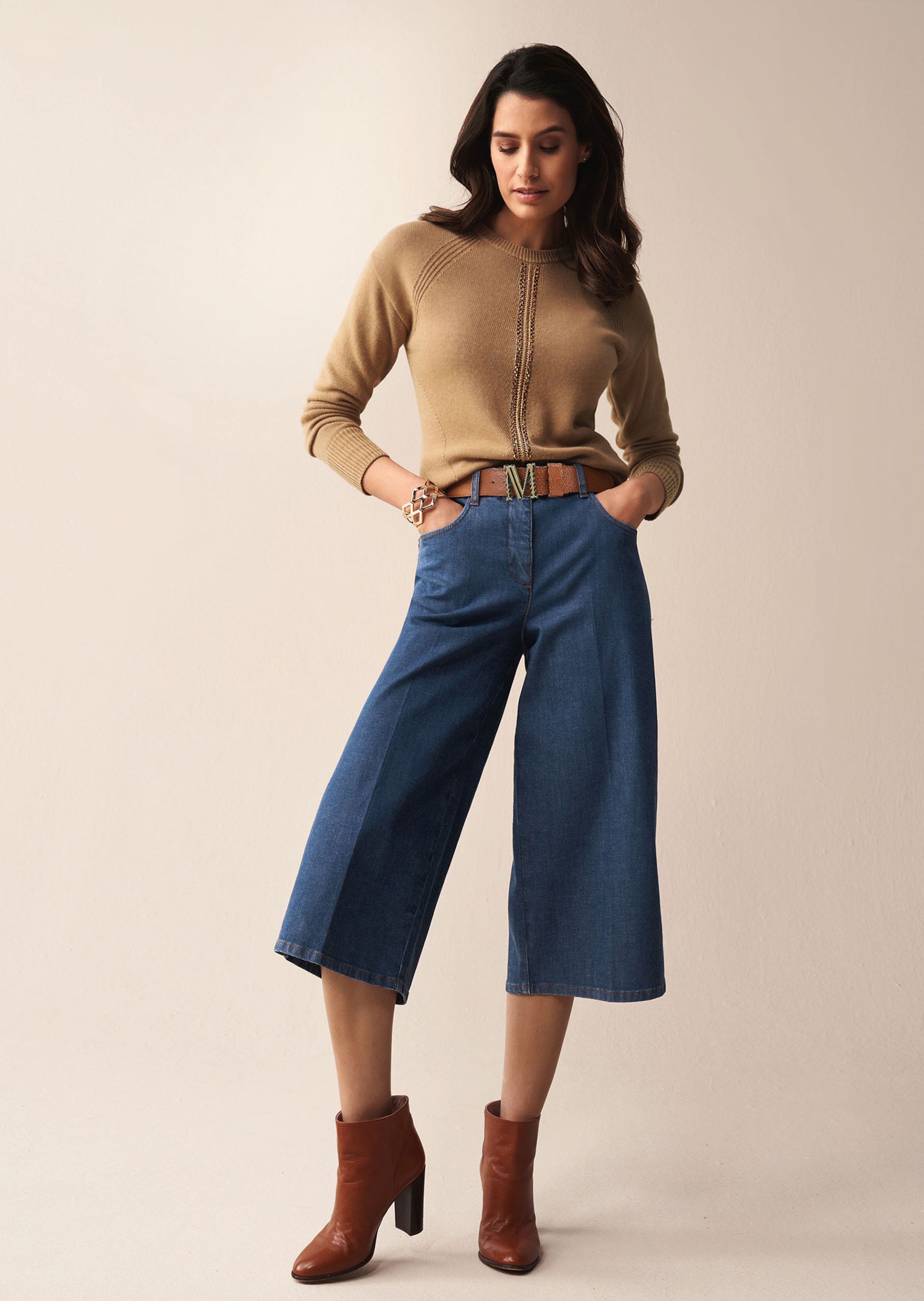 Jeans in Culotte-Form