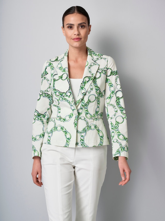 Blazer mit grafischem Print 4