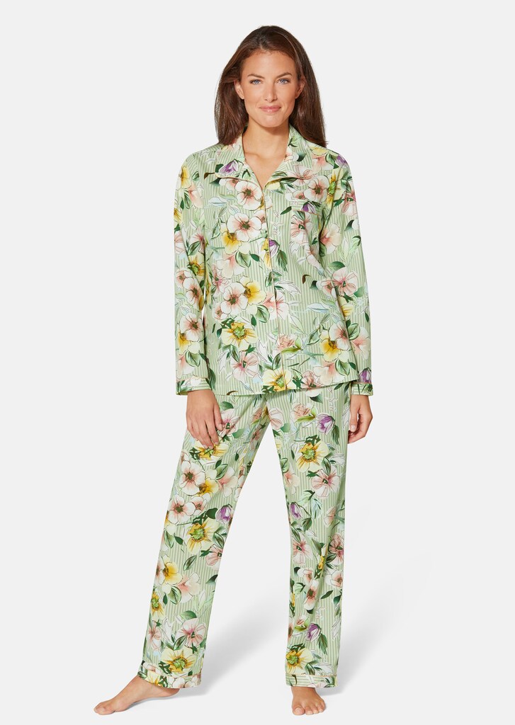 Pyjama mit Blumenprint 1