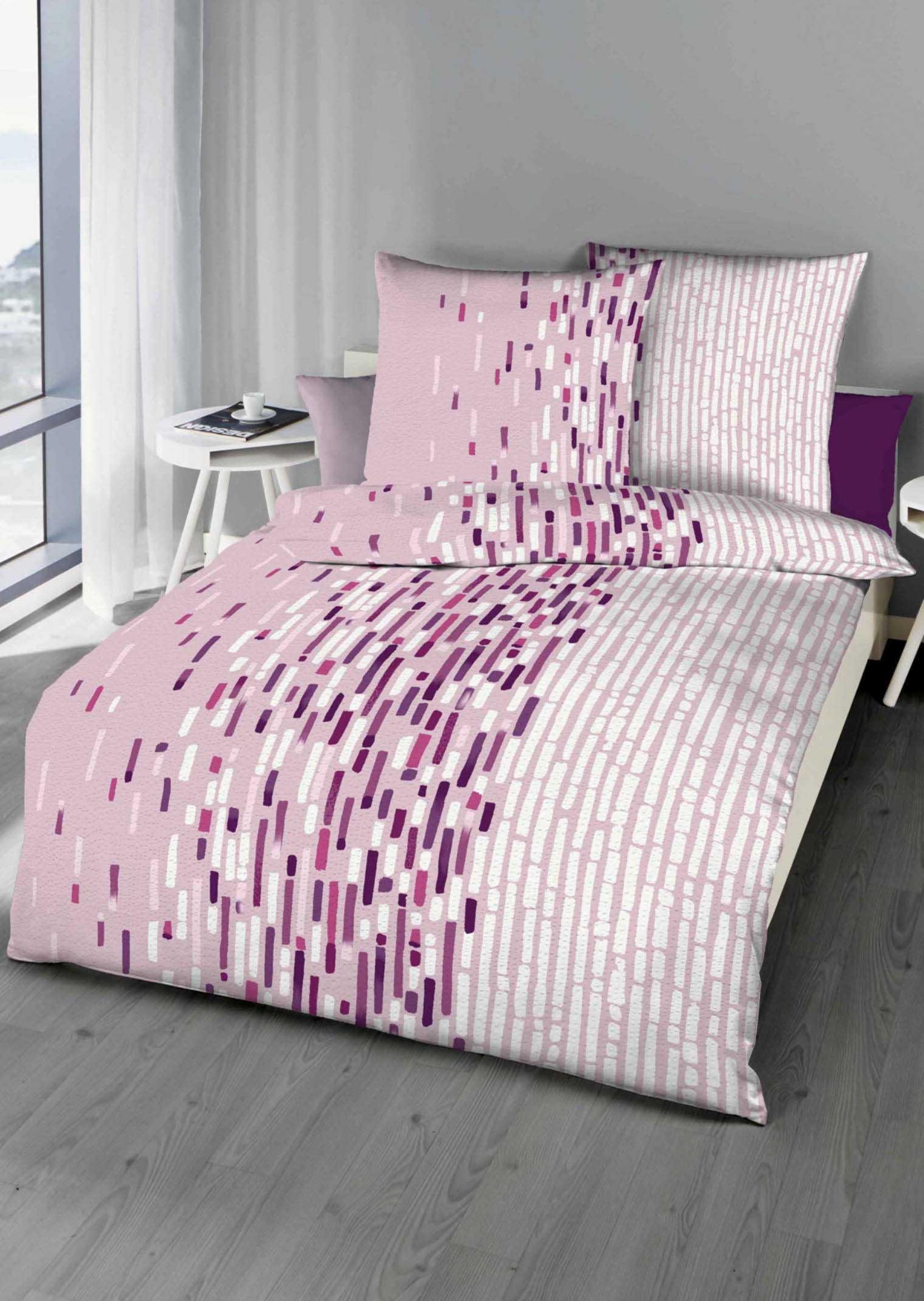 Parure de lit en seersucker, 2 pièces