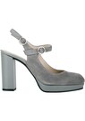 Sling-Pumps aus Velours-Leder thumbnail 4