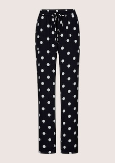Polka-dot broek met wijde pijpen thumbnail 6