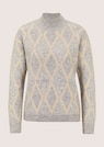 Glitzernder Pullover mit Rauten-Muster thumbnail 6