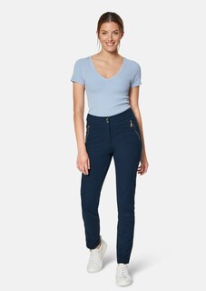 Slim-fit comfort trousers in lightweight textured fabric thumbnail 2