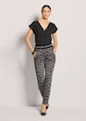 Leopard print trousers with zip pockets thumbnail 2