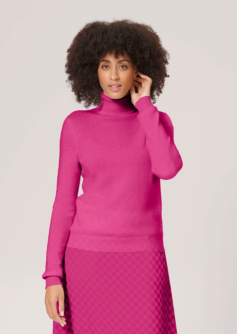 Kaschmirpullover mit Rollkragen