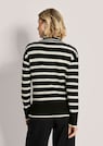 Streifen-Pullover mit Stehkragen thumbnail 3