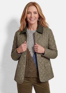 Veste matelassée légère avec col contrasté thumbnail 1
