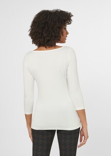 Bedrucktes Rundhals-Shirt mit 3/4-Ärmeln thumbnail 3