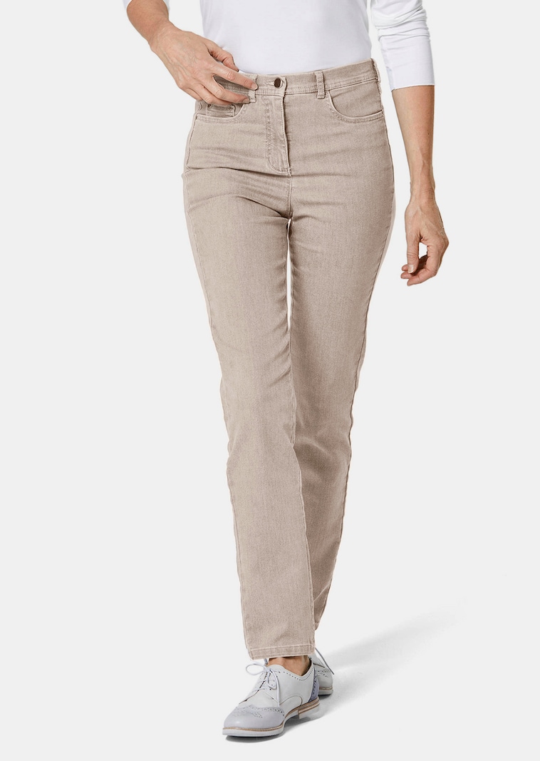 Schmale High-Stretch-Jeans LOUISA