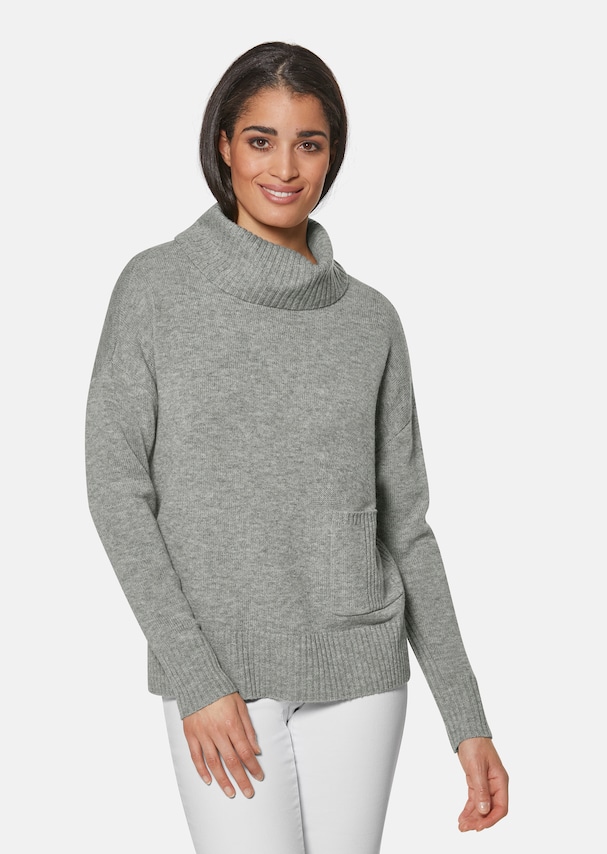 Turtleneck jumper with cashmere