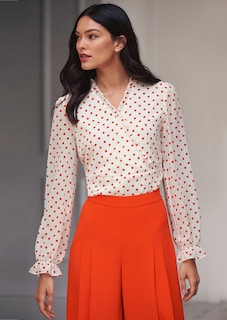 Tupfenbluse mit Rüschen thumbnail 6