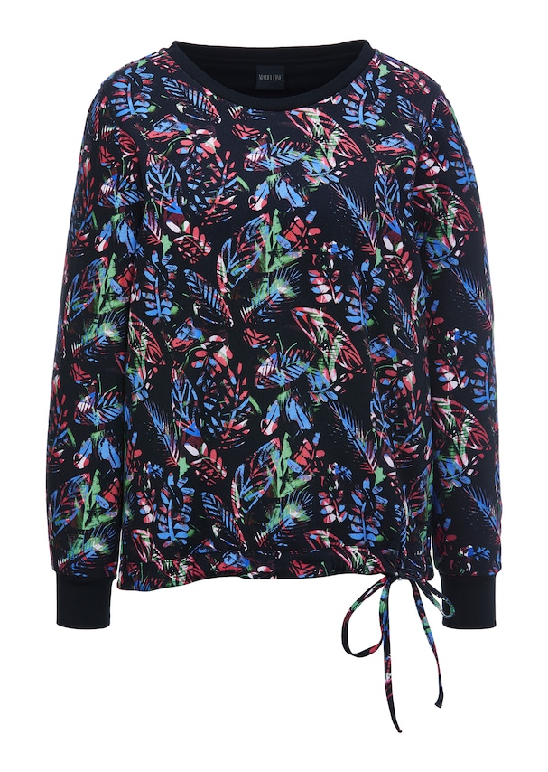 Warming padded sweatshirt with a great floral print