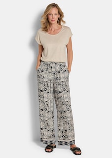 Weite Hose VERA aus Viskose-Satin thumbnail 2