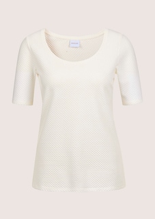 T-shirt with rounded neckline and 1/2-length sleeves thumbnail 6