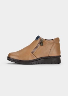 Stiefeletten aus Leder mit Reissverschlüssen thumbnail 4