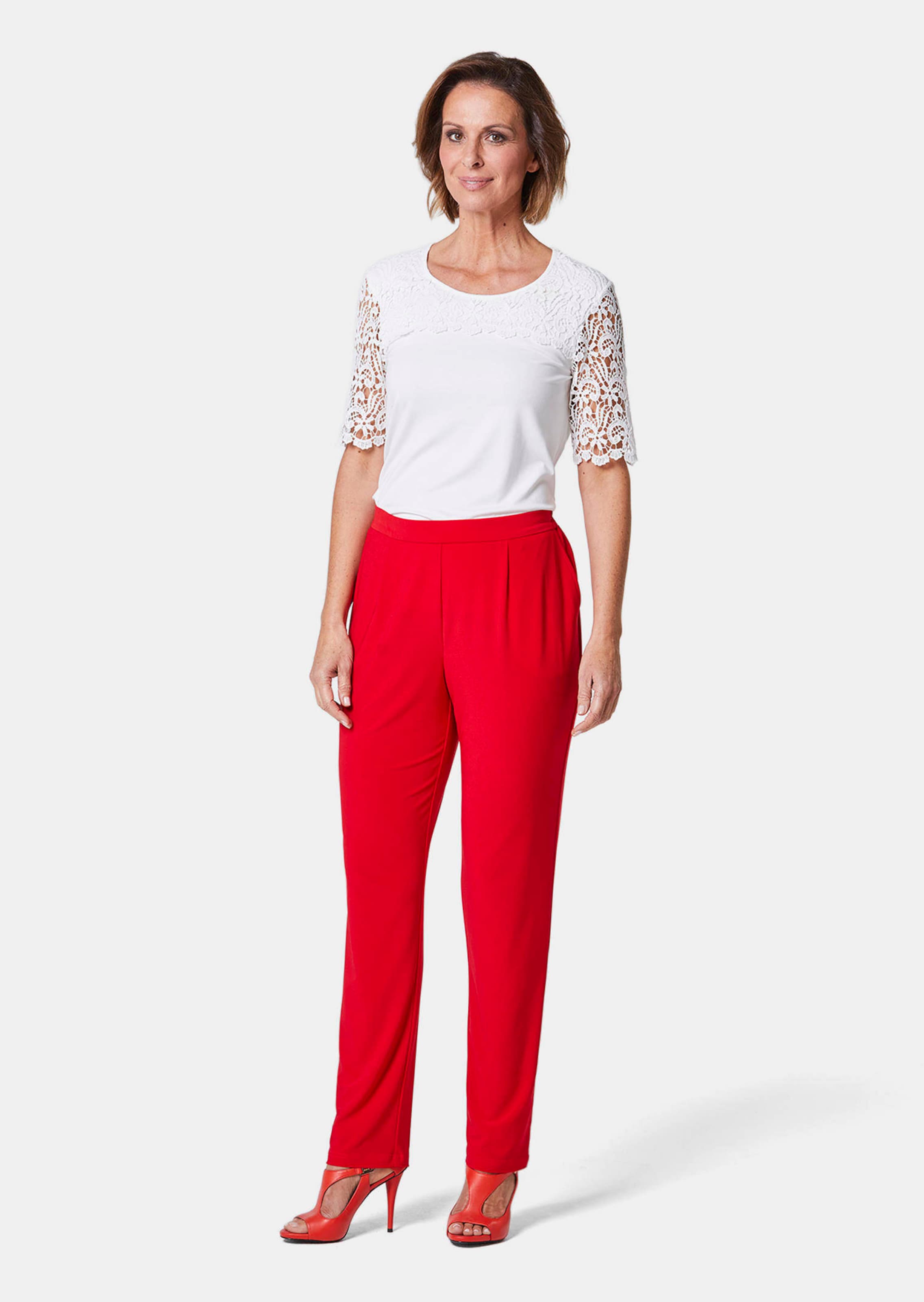 Pantalon en jersey MARTHA - rouge - Gr. 56 de Goldner Fashion