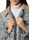 Verschlussloser Tweed-Blazer mit Fransen thumbnail 5