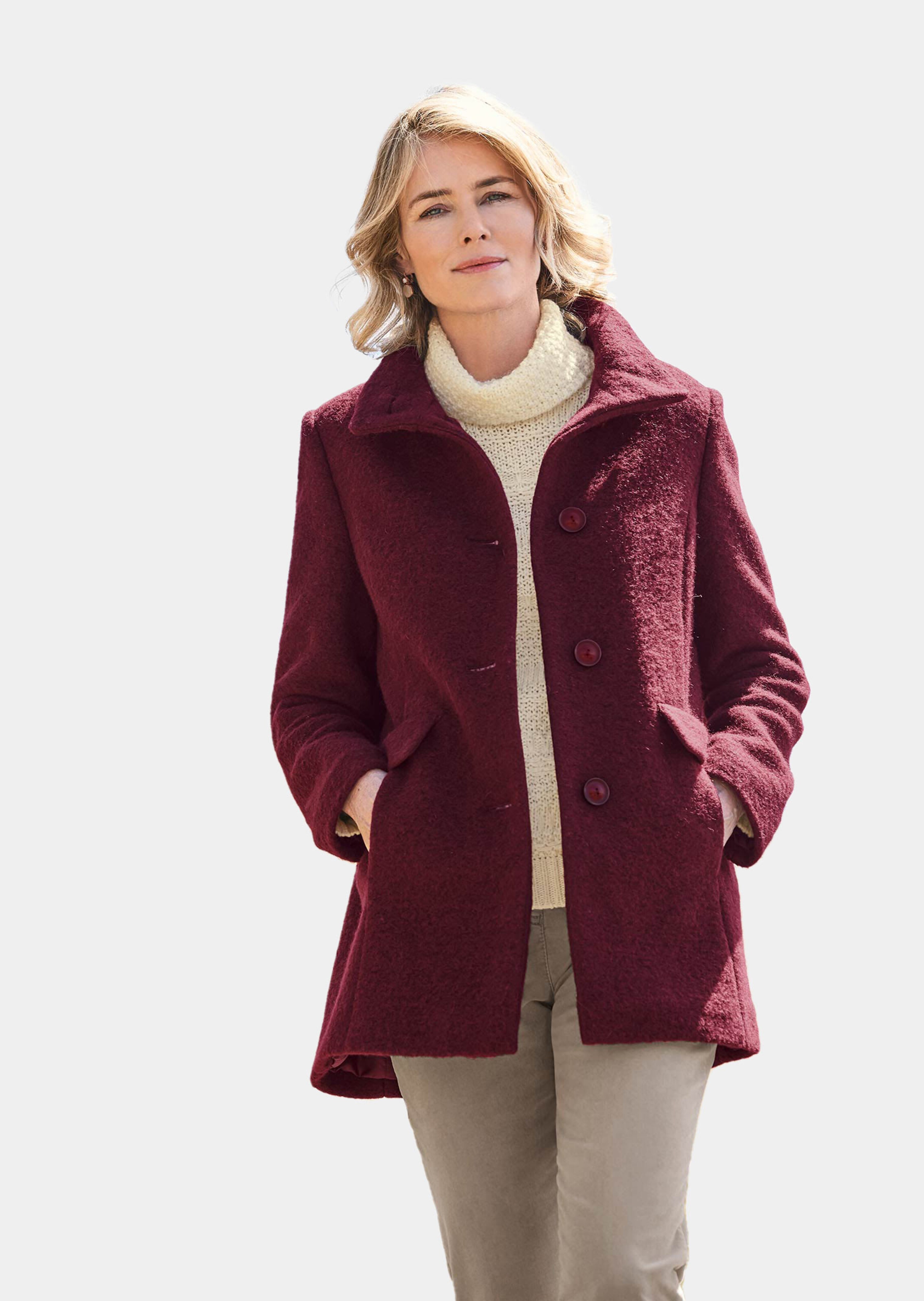 Pehmoinen villakangastakki