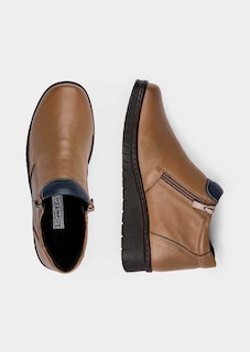 Stiefeletten aus Leder mit Reissverschlüssen thumbnail 2