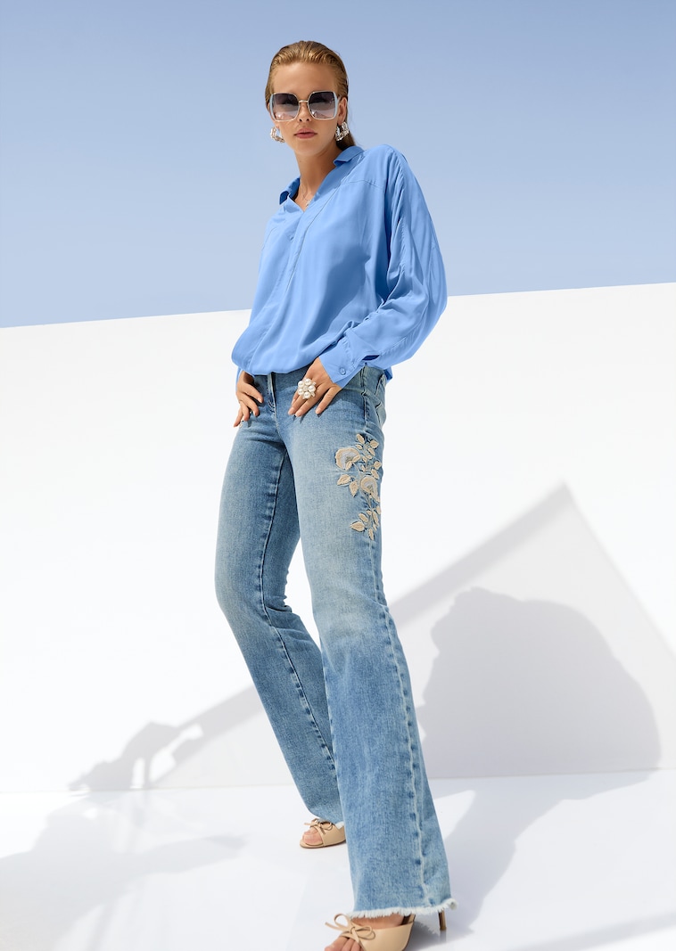 Bluse im Wickel-Look