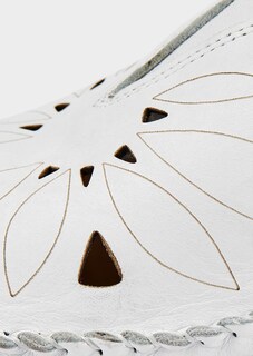 Leder-Slipper mit Lochmuster thumbnail 3