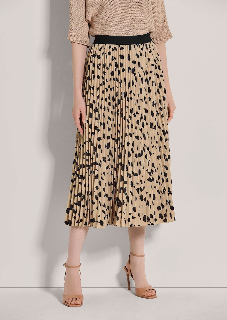 Bedruckter Plissee-Rock