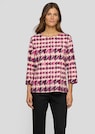 T-shirt en jersey avec motif pied-de-poule et carreaux thumbnail 1