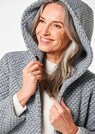 Manteau court bicolore en laine mélangée thumbnail 4