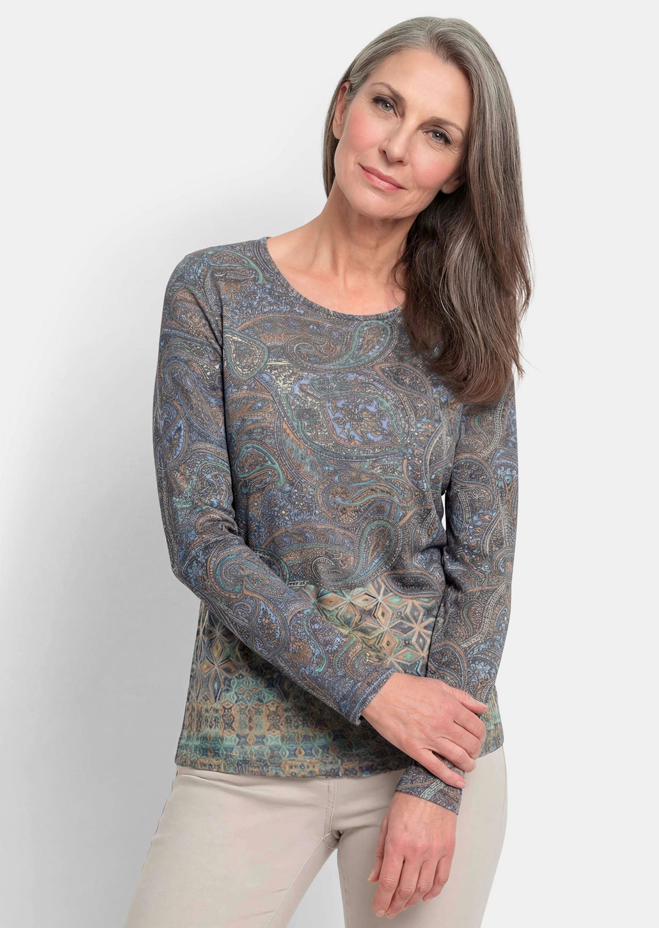 Langarmshirt mit Paisleymuster