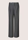 Weite Nadelstreifen-Hose mit Aufschlag thumbnail 6