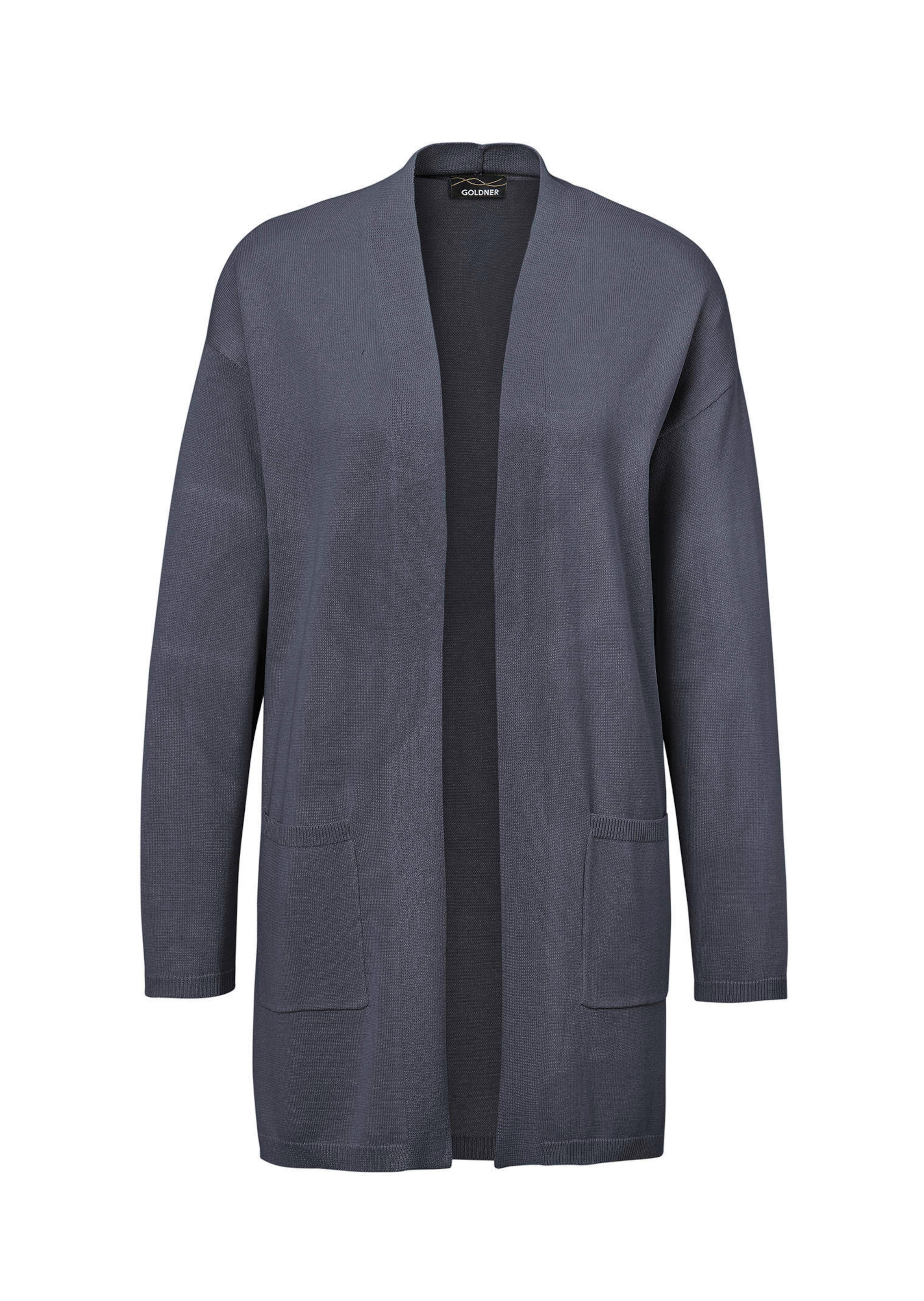 Cardigan long à poches plaquées