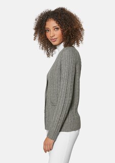 Strickjacke mit Zopfmuster in angesagten Farben thumbnail 4