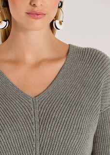 Pull manches longues col V thumbnail 5