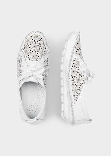 Leder-Slipper mit Lochmuster thumbnail 2