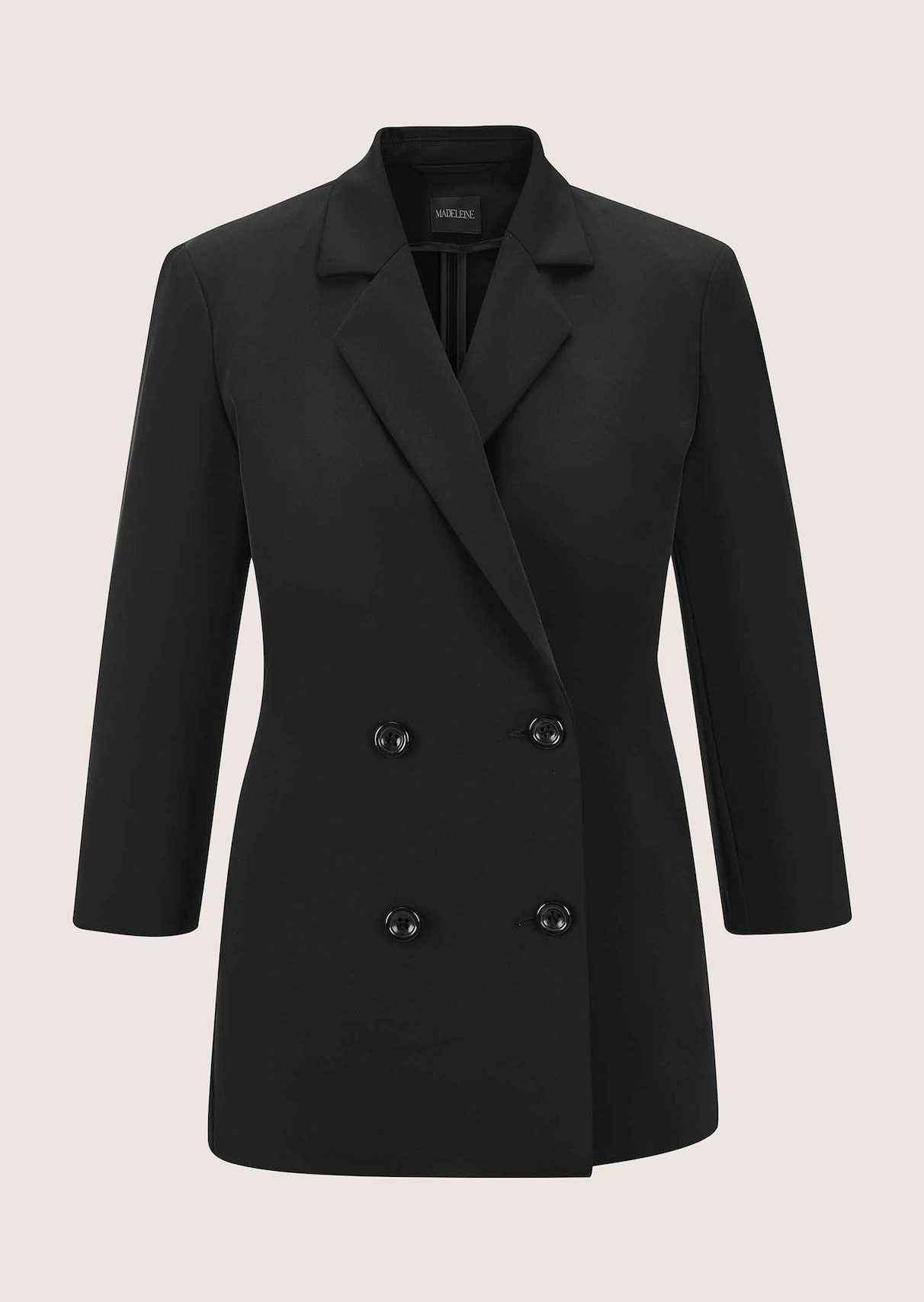 Zweireihiger Blazer mit 3/4-Ärmeln