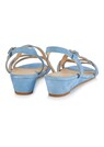 Strappy sandal with wedge heel thumbnail 3